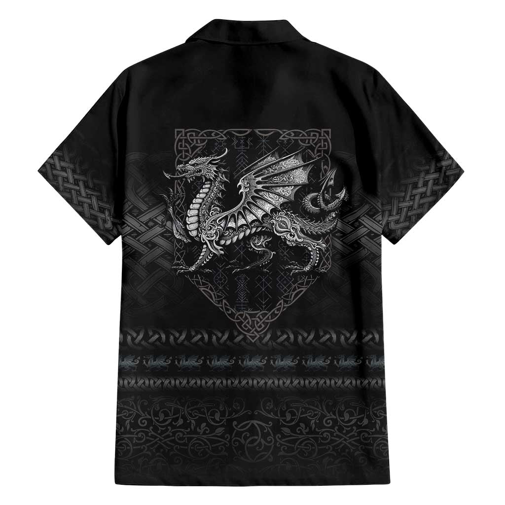 Welsh Celtic Culture Family Matching Puletasi and Hawaiian Shirt Wales Y Ddraig Goch with Knot - Wonder Print Shop