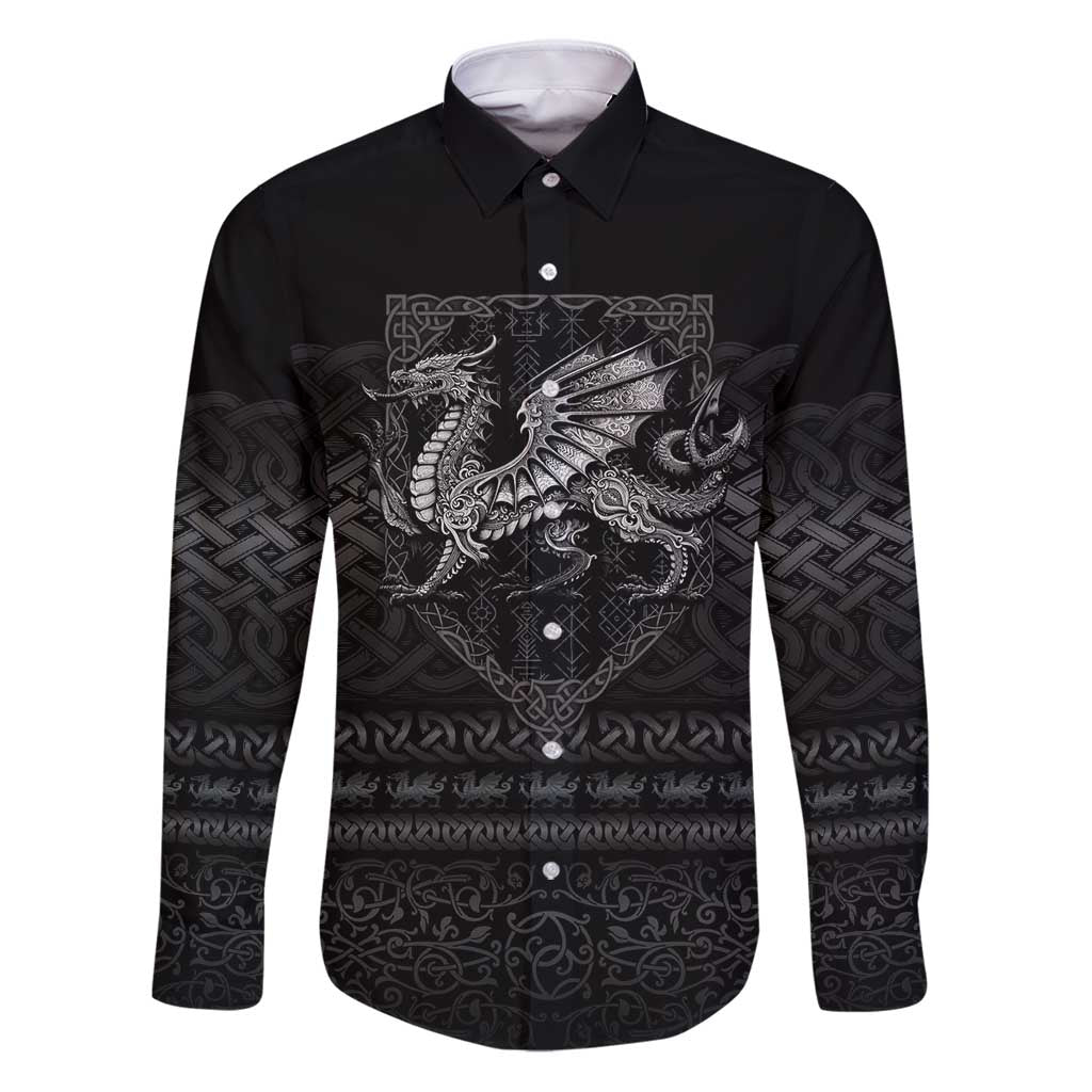 Welsh Celtic Culture Family Matching Puletasi and Hawaiian Shirt Wales Y Ddraig Goch with Knot - Wonder Print Shop