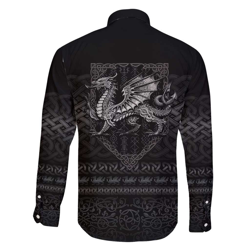 Welsh Celtic Culture Family Matching Puletasi and Hawaiian Shirt Wales Y Ddraig Goch with Knot - Wonder Print Shop