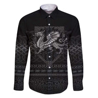 Welsh Celtic Culture Family Matching Short Sleeve Bodycon Dress and Hawaiian Shirt Wales Y Ddraig Goch with Knot - Wonder Print Shop