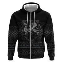 Welsh Celtic Culture Hoodie Wales Y Ddraig Goch with Knot - Wonder Print Shop
