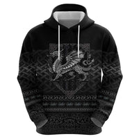 Welsh Celtic Culture Hoodie Wales Y Ddraig Goch with Knot - Wonder Print Shop