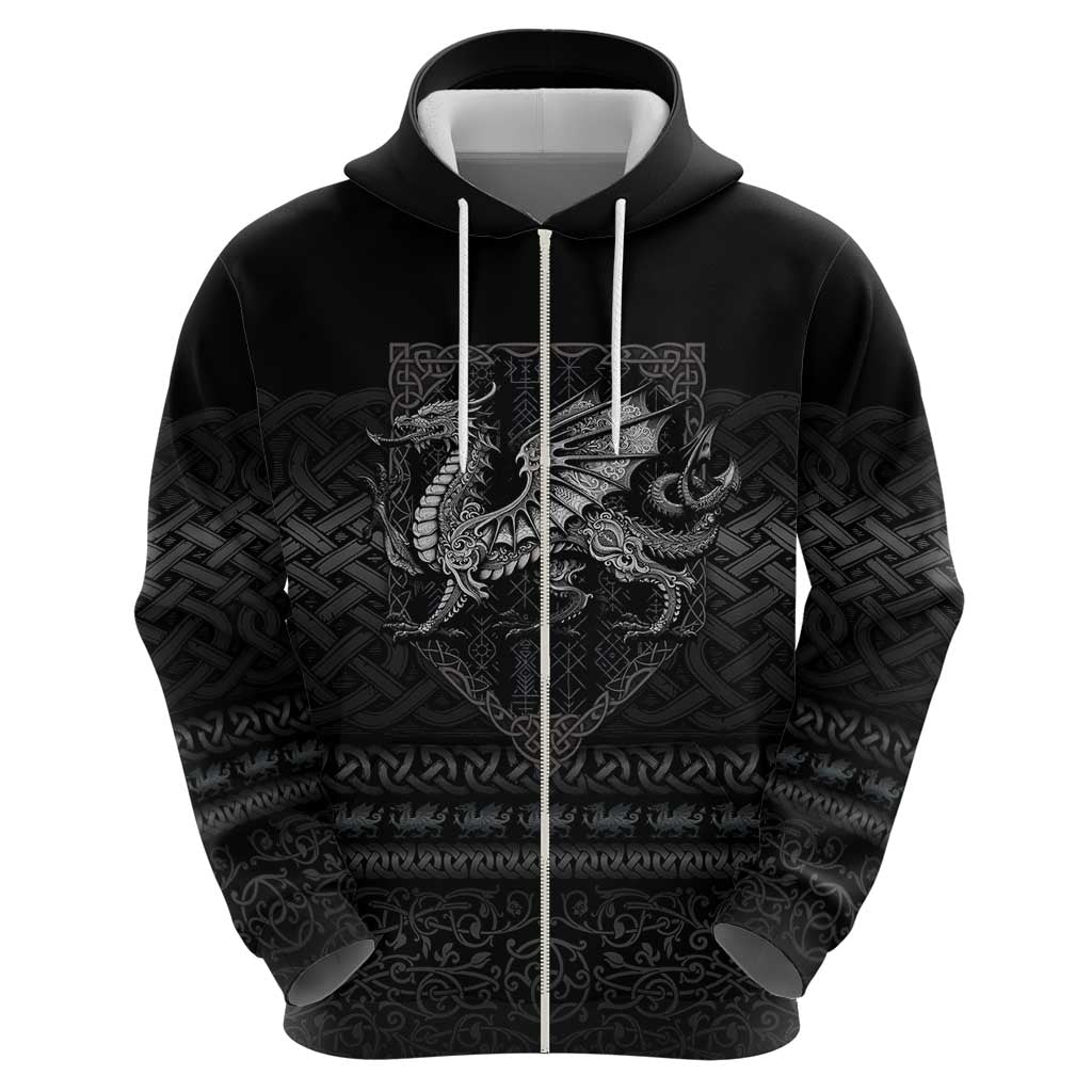 Welsh Celtic Culture Hoodie Wales Y Ddraig Goch with Knot - Wonder Print Shop
