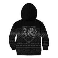 Welsh Celtic Culture Kid Hoodie Wales Y Ddraig Goch with Knot - Wonder Print Shop