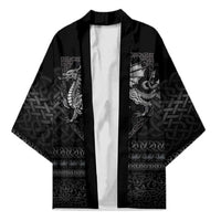 Welsh Celtic Culture Kimono Wales Y Ddraig Goch with Knot - Wonder Print Shop