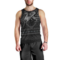 Welsh Celtic Culture Men Tank Top Wales Y Ddraig Goch with Knot - Wonder Print Shop