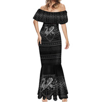 Welsh Celtic Culture Mermaid Dress Wales Y Ddraig Goch with Knot - Wonder Print Shop