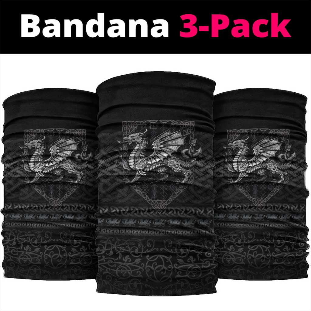 Welsh Celtic Culture Neck Gaiter Wales Y Ddraig Goch with Knot - Wonder Print Shop