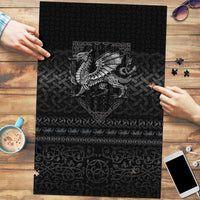 Welsh Celtic Culture Puzzle Wales Y Ddraig Goch with Knot - Wonder Print Shop