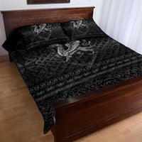 Welsh Celtic Culture Quilt Bed Set Wales Y Ddraig Goch with Knot - Wonder Print Shop