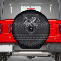 Welsh Celtic Culture Spare Tire Cover Wales Y Ddraig Goch with Knot - Wonder Print Shop