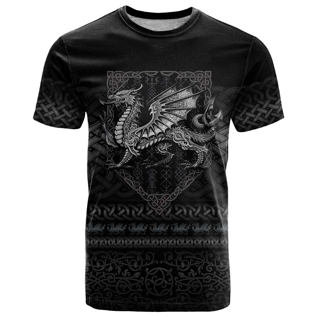Welsh Celtic Culture T Shirt Wales Y Ddraig Goch with Knot - Wonder Print Shop