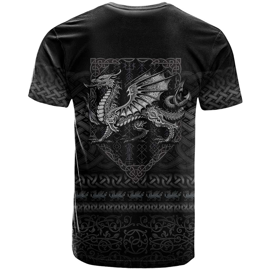 Welsh Celtic Culture T Shirt Wales Y Ddraig Goch with Knot - Wonder Print Shop