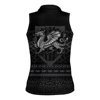 Welsh Celtic Culture Women Sleeveless Polo Shirt Wales Y Ddraig Goch with Knot - Wonder Print Shop