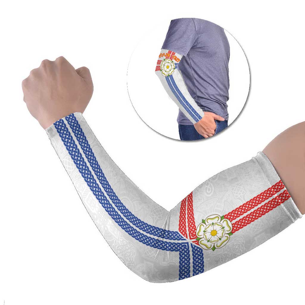 Personalized Yorkshire Celtic Heritage Arm Sleeves Cross Style - Wonder Print Shop