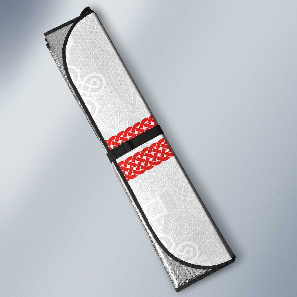 Personalized Yorkshire Celtic Heritage Auto Sun Shade Cross Style - Wonder Print Shop