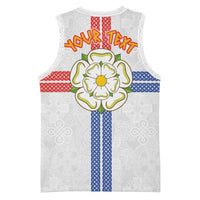 Personalized Yorkshire Celtic Heritage Basketball Jersey Cross Style - Wonder Print Shop