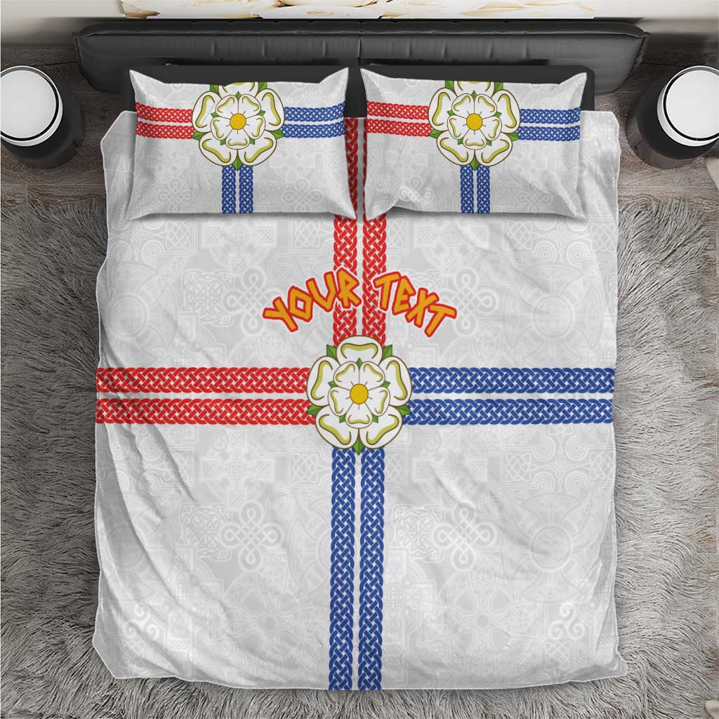 Personalized Yorkshire Celtic Heritage Bedding Set Cross Style - Wonder Print Shop