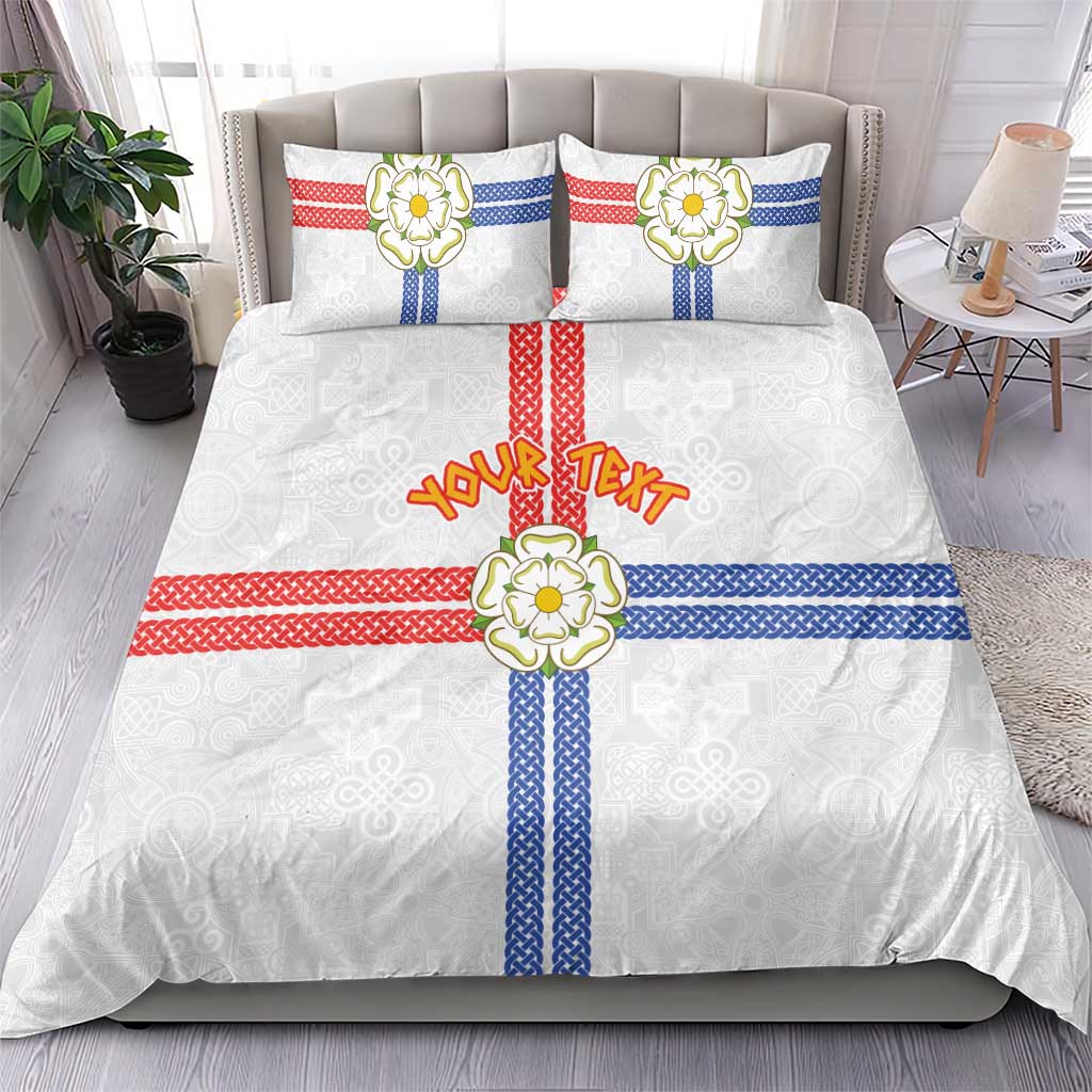 Personalized Yorkshire Celtic Heritage Bedding Set Cross Style - Wonder Print Shop