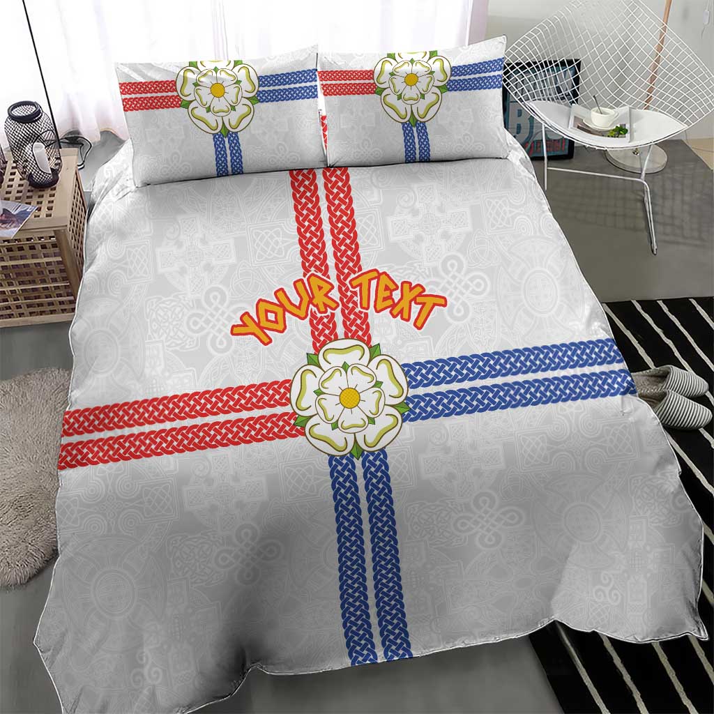 Personalized Yorkshire Celtic Heritage Bedding Set Cross Style - Wonder Print Shop