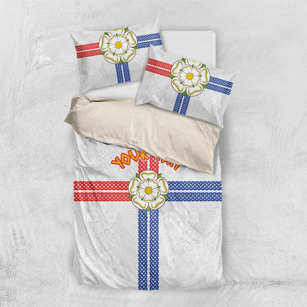 Personalized Yorkshire Celtic Heritage Bedding Set Cross Style - Wonder Print Shop