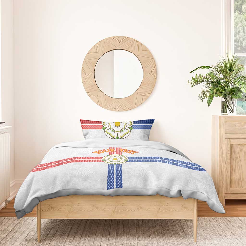 Personalized Yorkshire Celtic Heritage Bedding Set Cross Style - Wonder Print Shop