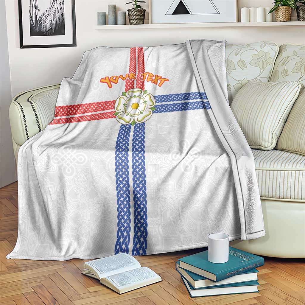 Personalized Yorkshire Celtic Heritage Blanket Cross Style - Wonder Print Shop