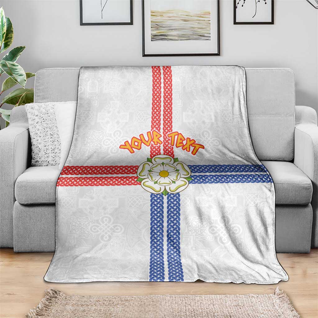 Personalized Yorkshire Celtic Heritage Blanket Cross Style - Wonder Print Shop