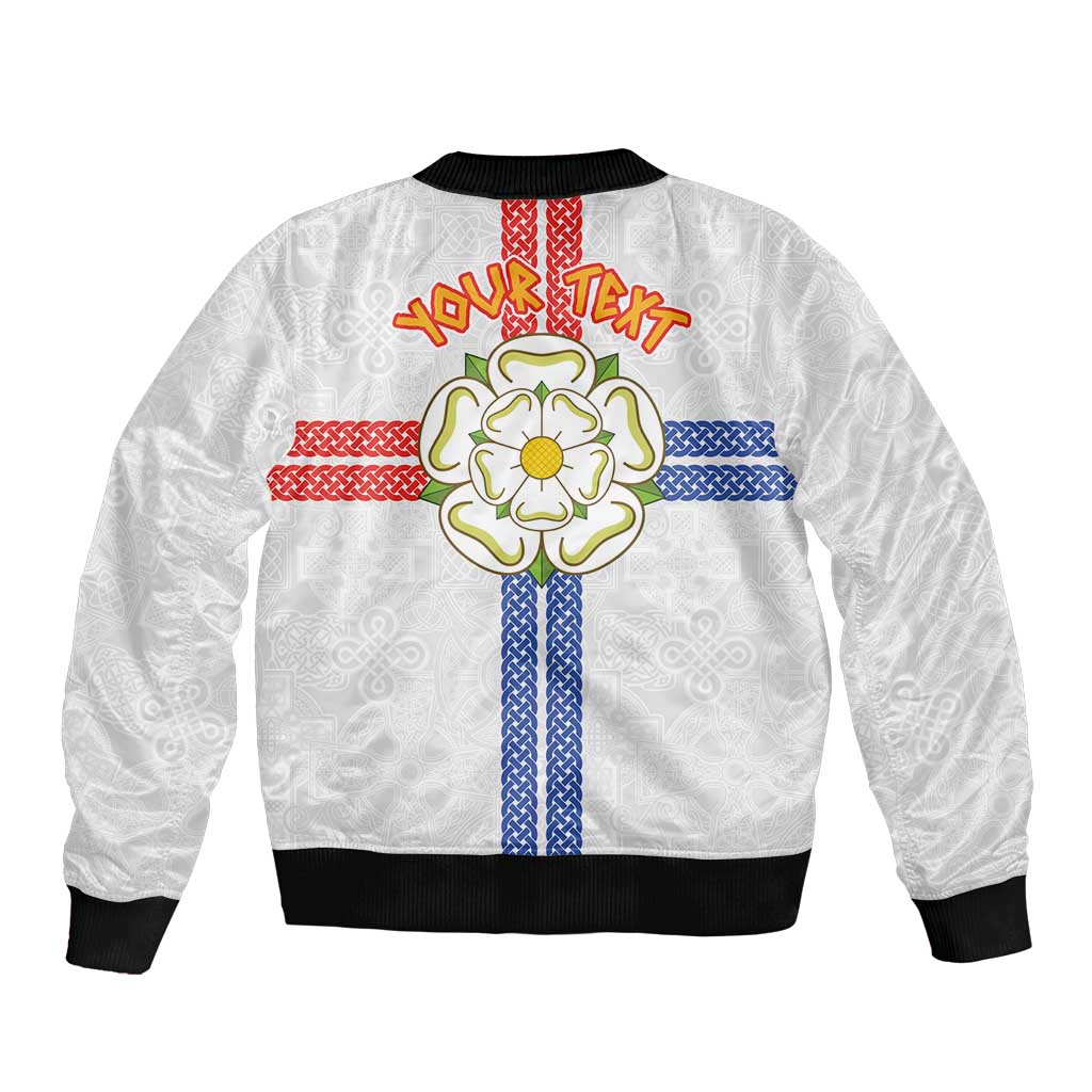Personalized Yorkshire Celtic Heritage Bomber Jacket Cross Style - Wonder Print Shop