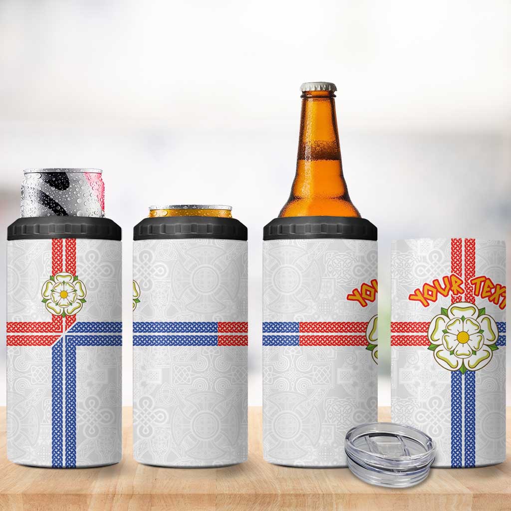 Personalized Yorkshire Celtic Heritage 4 in 1 Can Cooler Tumbler Cross Style - Wonder Print Shop