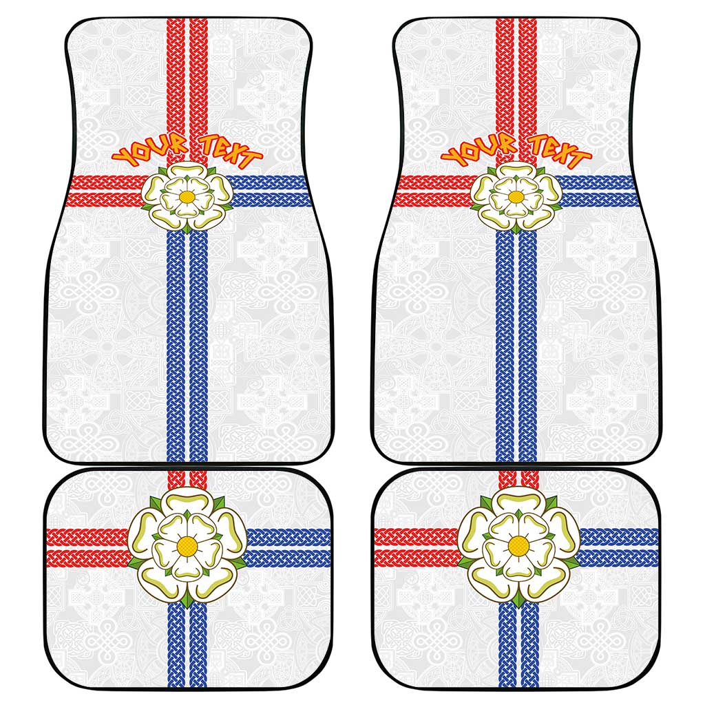 Personalized Yorkshire Celtic Heritage Car Mats Cross Style - Wonder Print Shop