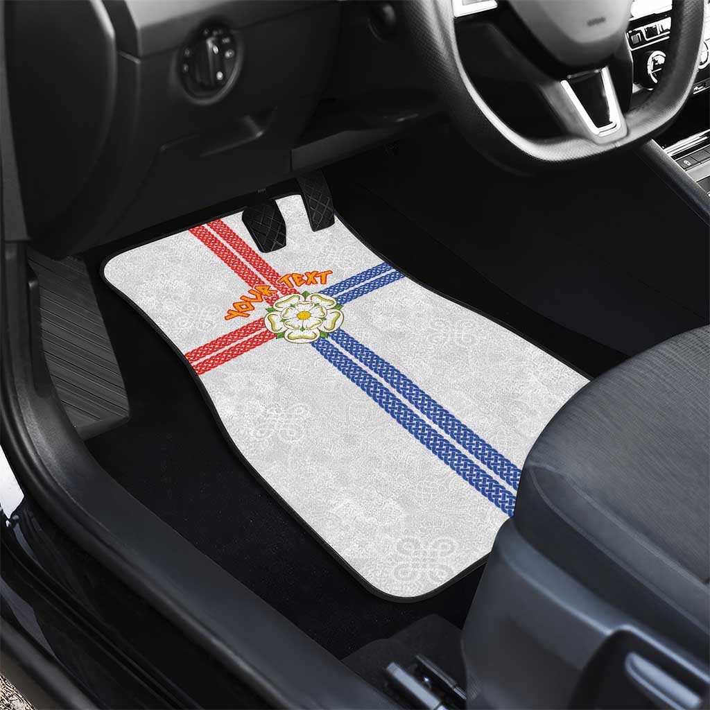 Personalized Yorkshire Celtic Heritage Car Mats Cross Style - Wonder Print Shop