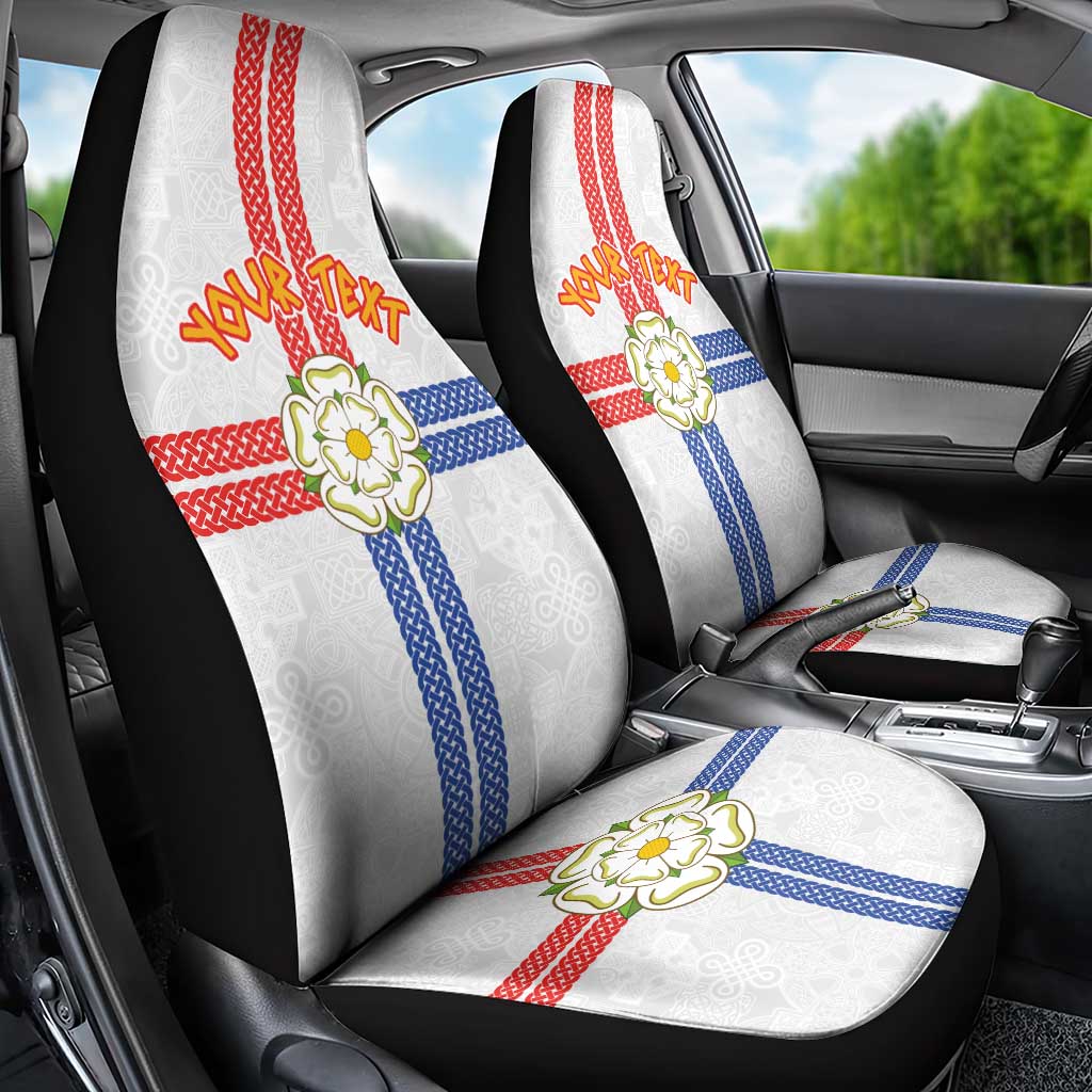 Personalized Yorkshire Celtic Heritage Car Seat Cover Cross Style - Wonder Print Shop