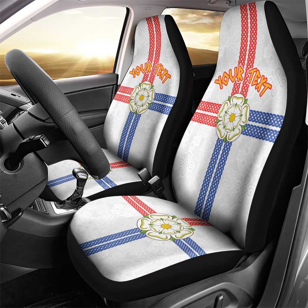 Personalized Yorkshire Celtic Heritage Car Seat Cover Cross Style - Wonder Print Shop