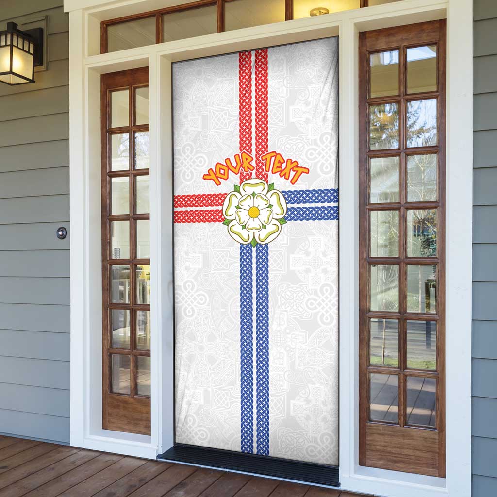 Personalized Yorkshire Celtic Heritage Door Cover Cross Style - Wonder Print Shop