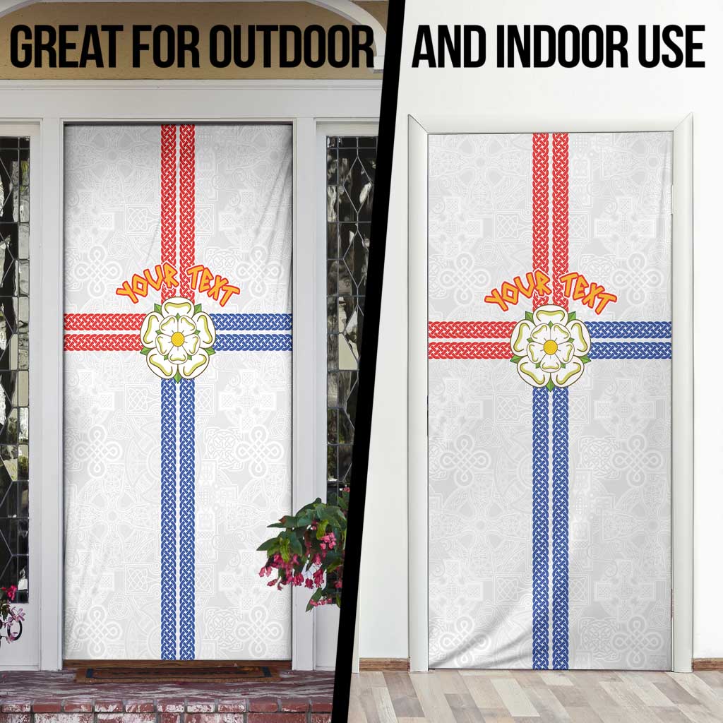 Personalized Yorkshire Celtic Heritage Door Cover Cross Style - Wonder Print Shop