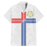 Personalized Yorkshire Celtic Heritage Family Matching Mermaid Dress and Hawaiian Shirt Cross Style - Wonder Print Shop