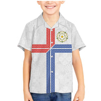 Personalized Yorkshire Celtic Heritage Family Matching Mermaid Dress and Hawaiian Shirt Cross Style - Wonder Print Shop