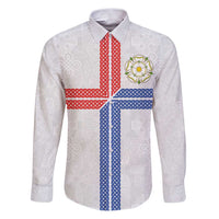 Personalized Yorkshire Celtic Heritage Family Matching Puletasi and Hawaiian Shirt Cross Style - Wonder Print Shop