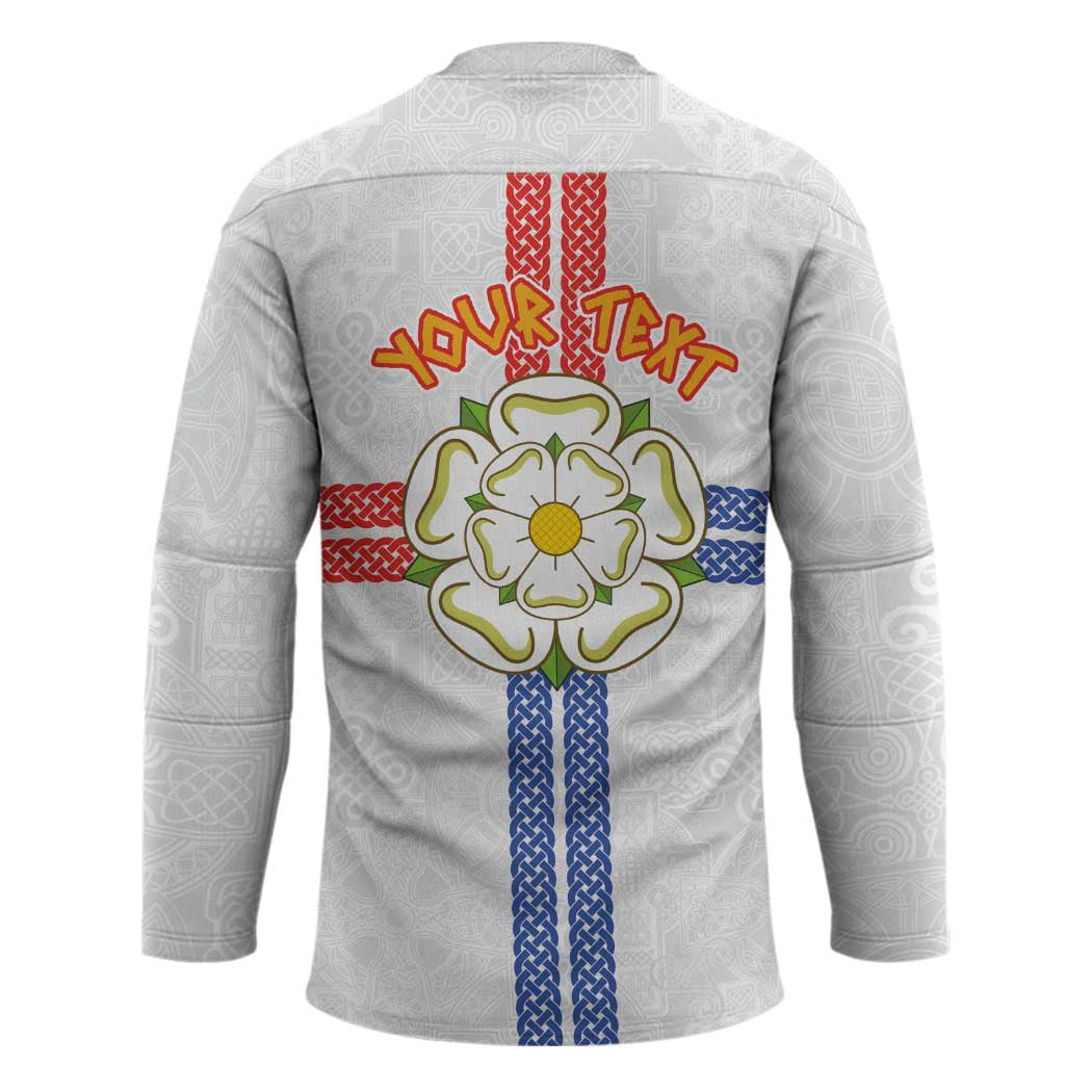Personalized Yorkshire Celtic Heritage Hockey Jersey Cross Style - Wonder Print Shop