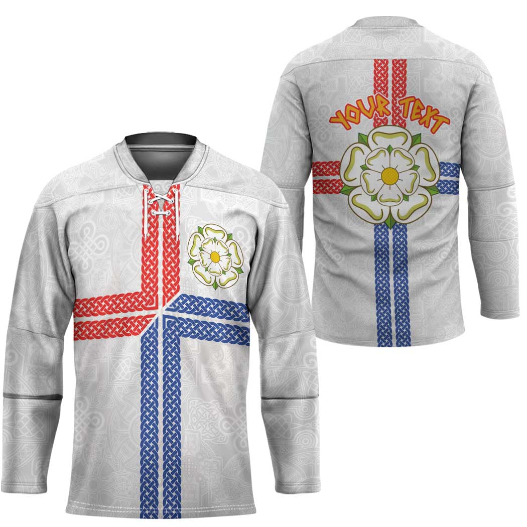 Personalized Yorkshire Celtic Heritage Hockey Jersey Cross Style - Wonder Print Shop