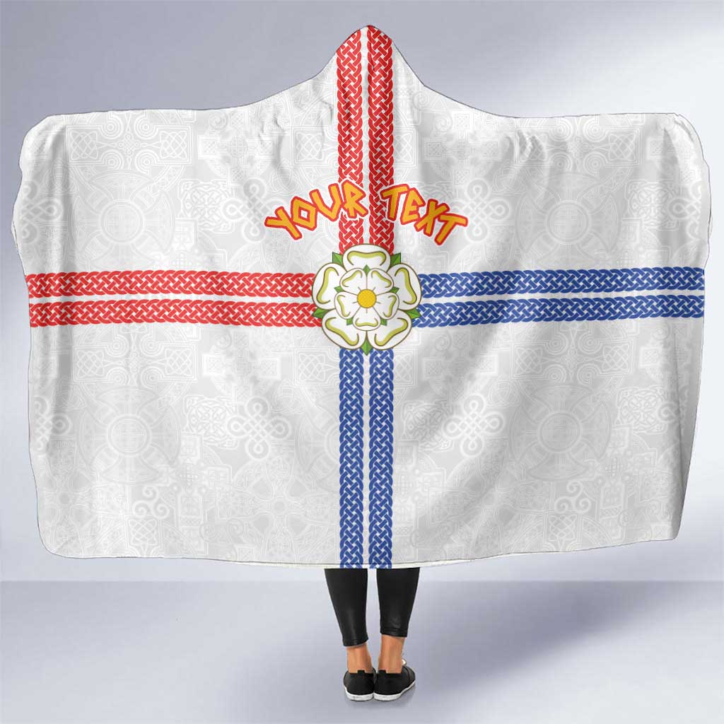 Personalized Yorkshire Celtic Heritage Hooded Blanket Cross Style - Wonder Print Shop