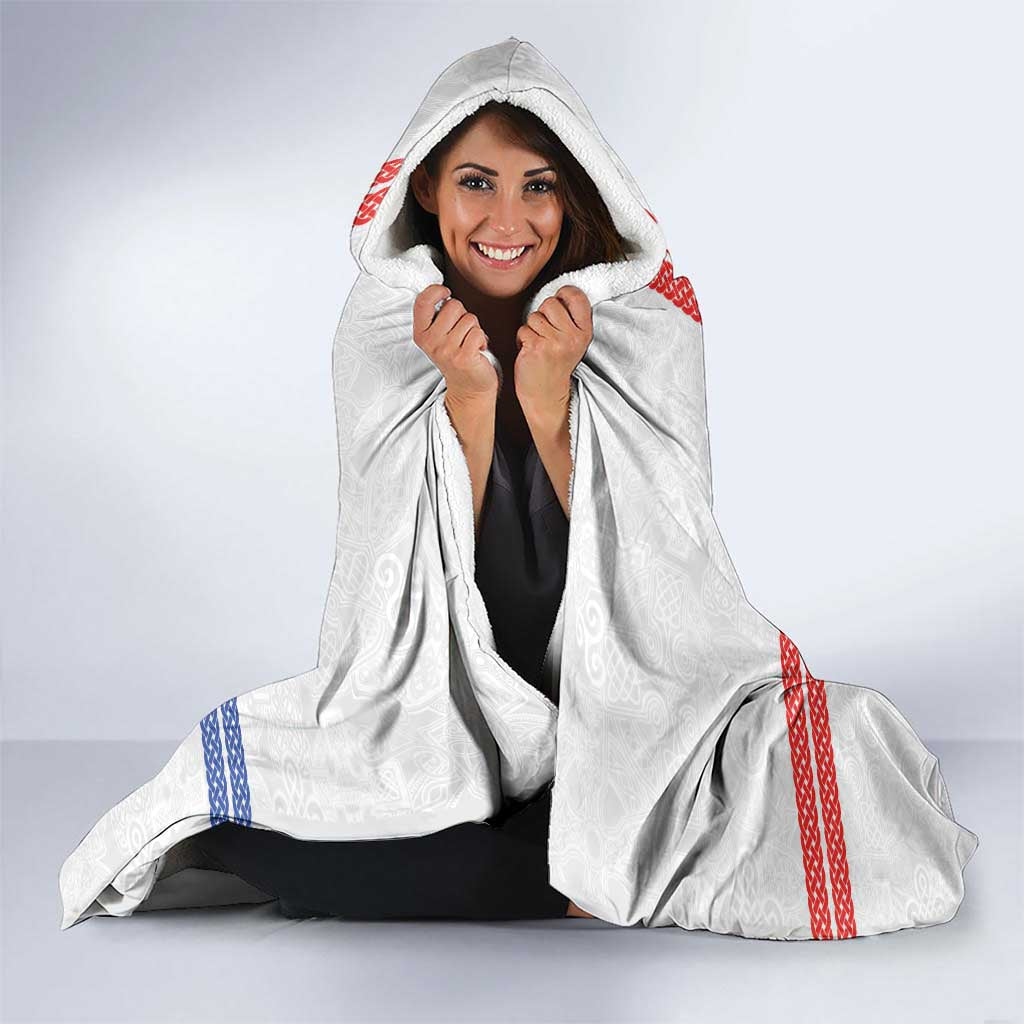 Personalized Yorkshire Celtic Heritage Hooded Blanket Cross Style - Wonder Print Shop