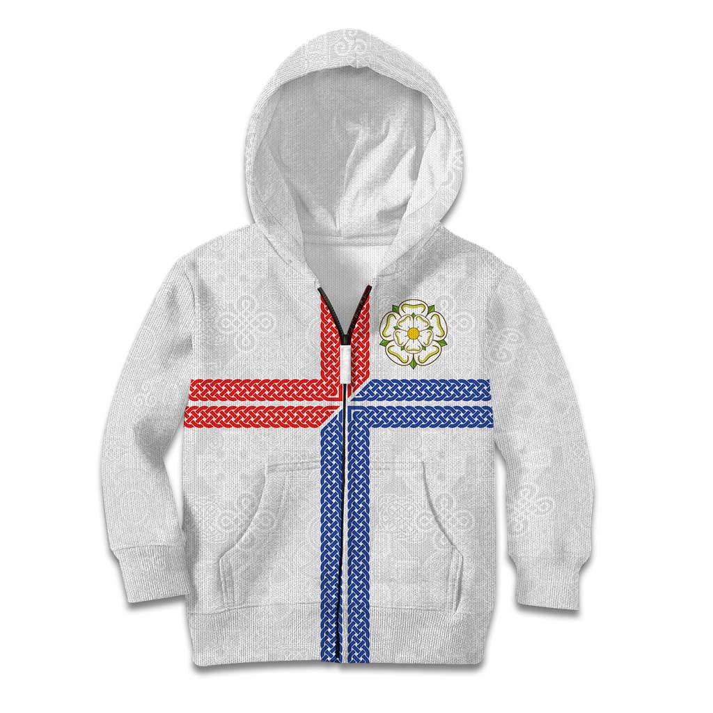 Personalized Yorkshire Celtic Heritage Kid Hoodie Cross Style - Wonder Print Shop