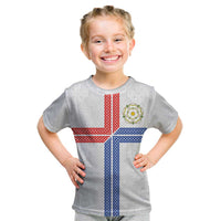 Personalized Yorkshire Celtic Heritage Kid T Shirt Cross Style - Wonder Print Shop