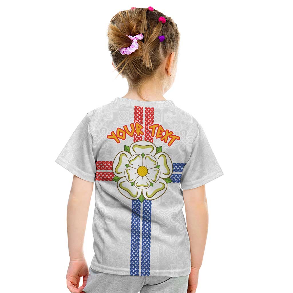 Personalized Yorkshire Celtic Heritage Kid T Shirt Cross Style - Wonder Print Shop