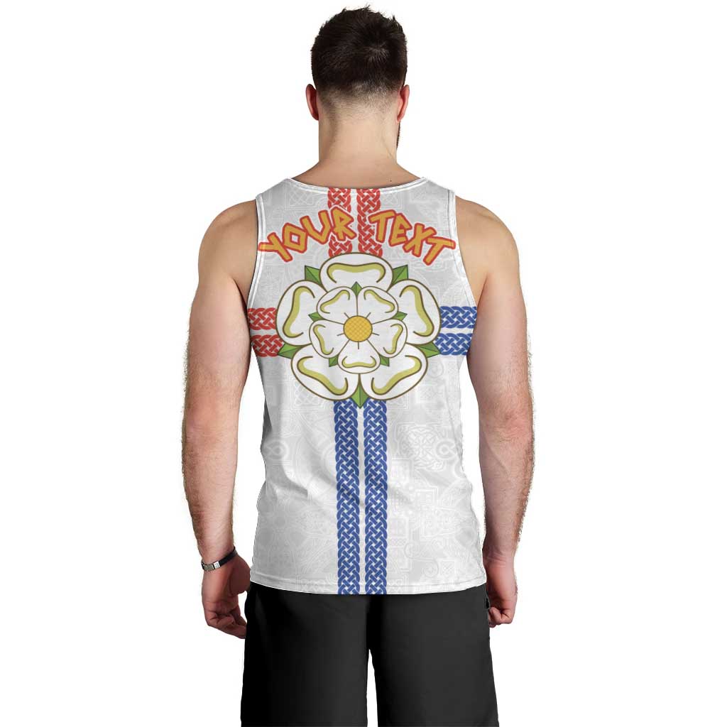 Personalized Yorkshire Celtic Heritage Men Tank Top Cross Style - Wonder Print Shop