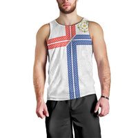 Personalized Yorkshire Celtic Heritage Men Tank Top Cross Style - Wonder Print Shop