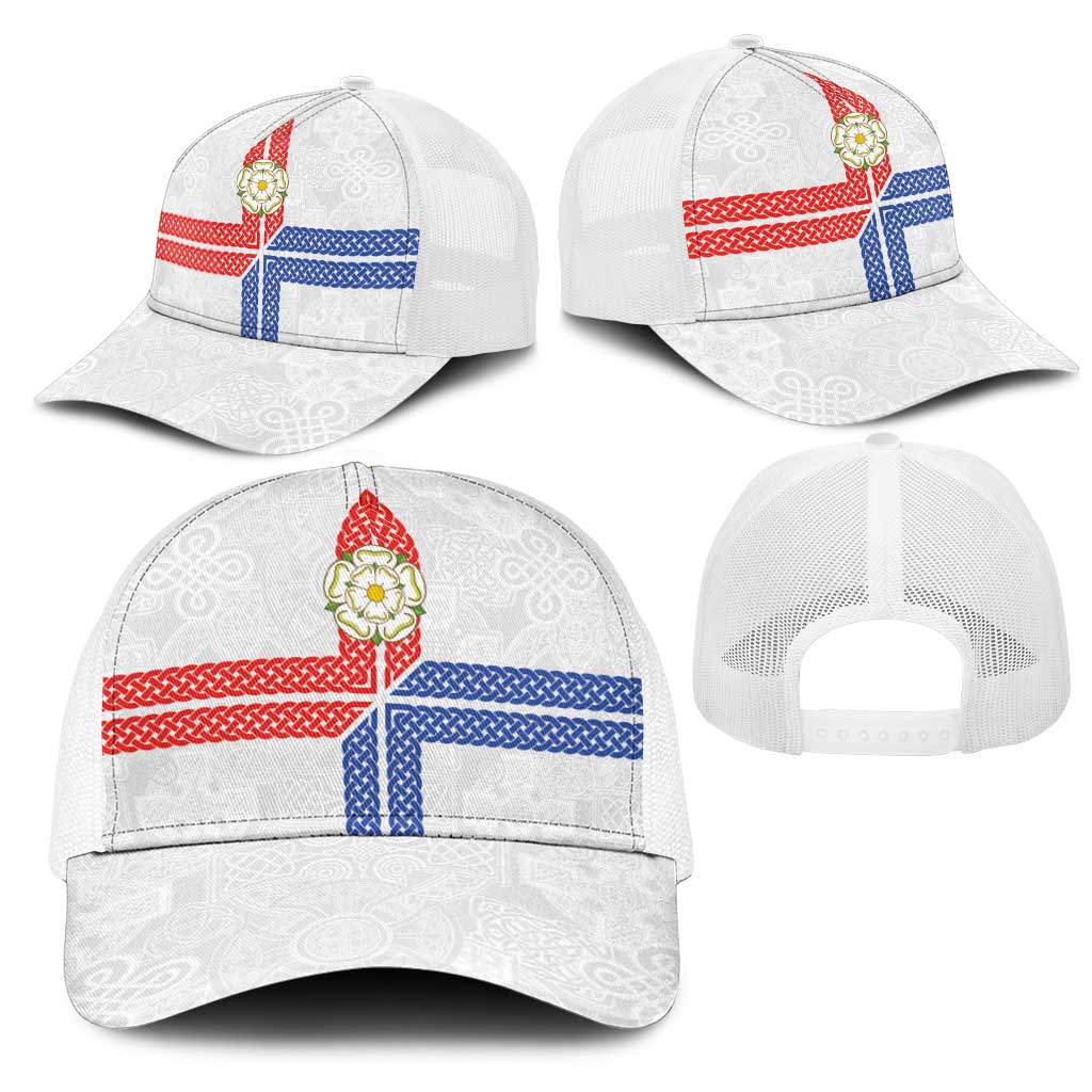 Yorkshire Celtic Heritage Mesh Trucker Cap Cross Style - Wonder Print Shop
