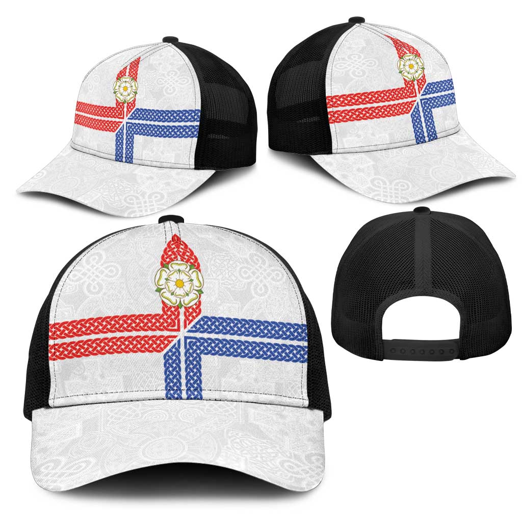 Yorkshire Celtic Heritage Mesh Trucker Cap Cross Style - Wonder Print Shop